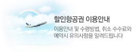 할인항공권 안내